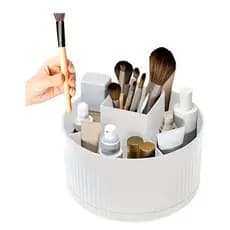 Organizador Porta Pincel de Maquiagem Giratório 360- 5 compartimentos