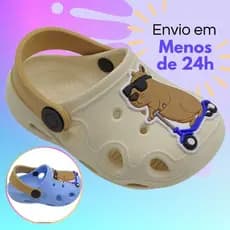 Babuche Infantil Menino Papete Confortável Leve Antiderrapante Sandália Capivara