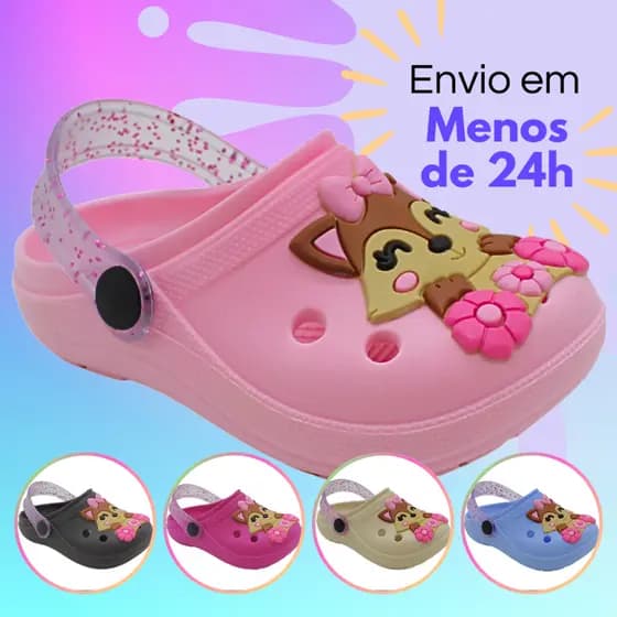 Chinelo Babuche Leve Lindos Infantil Sandália Menina Papete 19 Ao 32