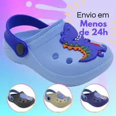 Babuche Infantil Menino Confortável Sandália Antiderrapante Leve Papete Calce Fácil
