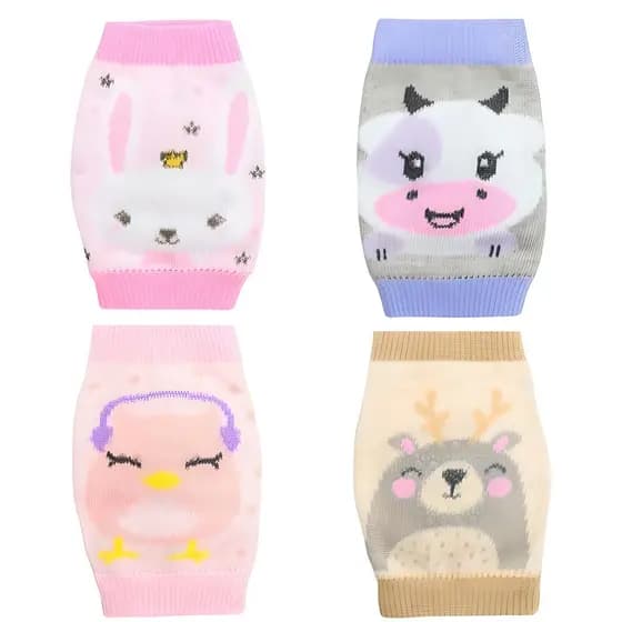 Joelheira antiderrapante bebe infantil criança proteção roupa acessório – idade 4 -12 m
