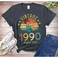Camisa Premium Feminina T-Shirt 1990 Retro Vintage Blusa De Algodão