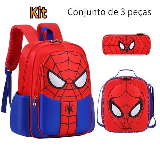 3 Em 1 Nova 3D Mochila Escolar De Nylon Para Meninos Do Jardim De Infância 1º ao 6º anos , Leve , À Prova D'água