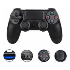 Controle Wireless Compatível com PS4 Joystick Bluetooth Gamer Recarregável Alta Precisão Sem Delay Dual Vibração