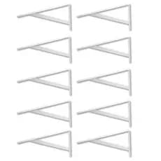 Kit 10 Suportes Mão Francesa Para Prateleira E Móveis 23x14cm Fertak Lote Cantoneiras Suporte Médio Obra