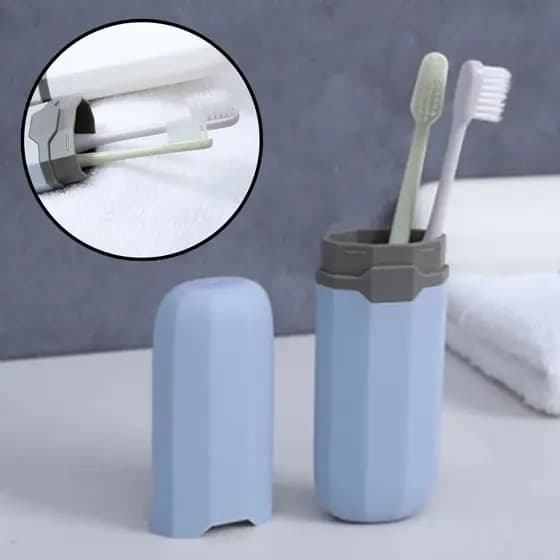 Porta escova de dentes resistente transparente estojo para bolsas e necessaries