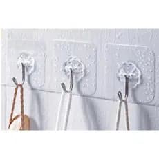10 Gancho Adesivo Parede Multi Funcional Autocolante Casa Cozinha Quarto Banheiro Organizado