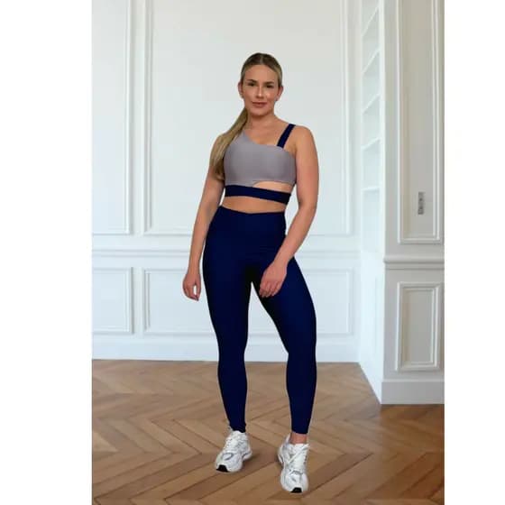 Conjunto Fitness Academia Top + Calça Para Treinos Exercício