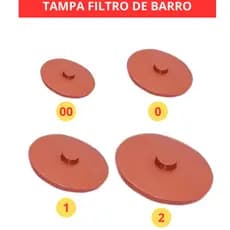 Tampa de Plástico 4, 6, 8, 10 E 12 LITROS Para Filtro De Barro E Talha Universal - Varios Tamanho