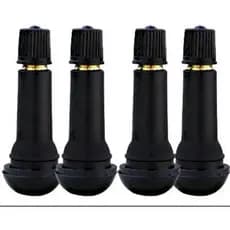 Kit 4 Bico De Pneu Sem Câmera Tr414 De Válvula De Ar carro aro:13, 14, 15, 16, 17 e 18 Universal