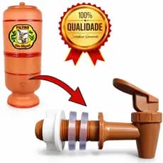 Torneira Marrom Para Filtro De Barro Toque Marrom Universal