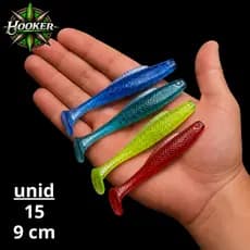 Kit 15 Shads 9cm Isca Artificial Soft Para Predadores