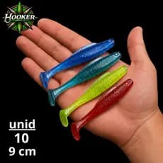 Kit 10 Shads 9cm Soft Bait Premium + Brinde