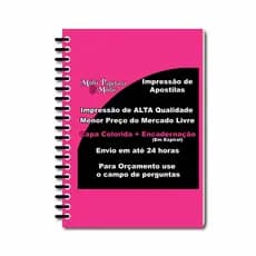 Impressão de Apostilas Colorida ou Preto e Branco + Espiral