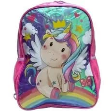 Mochila Costas Unicórnio Holográfico - Clio Cor Rosa