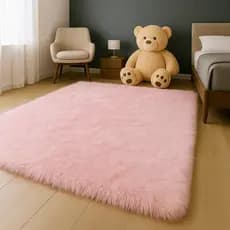 Tapete Sala 1,00 X 1,50 Peludo Shaggy Macio Quarto Felpudo
