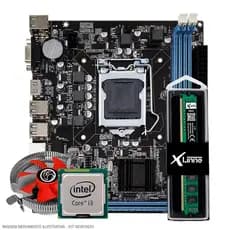 PLACA MAE 1155 COM PROCESSADOR MEMORIA E DISSIPADOR TESTADA COM GARANTIA