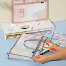 Pasta Bolsa Para Cadernos e livros e Armazenamento de Arquivos A4  Prova d' água