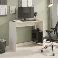 Mesa Escrivaninha Escritório Passa Fios Mdf Estudo Mesa Computador Home Office Gamer