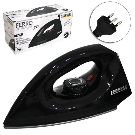 Ferro de Passar A Seco Soft 127V - Preta