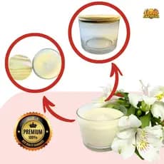 15x Pote de Vidro com Tampa para Vela 150ml | Porta Vela Aromática | Velas Aromáticas Perfumada