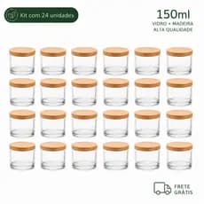 Potes para Velas Aromáticas Pote de Vidro com Tampa Porta Vela Kit Acessórios para Fazer Velas