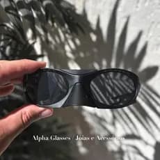 Óculos de Sol Esportivo Unissex Black protetor nasal bico de pato removível, proteção UV400 corrida