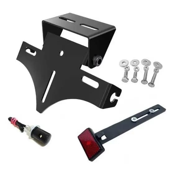 Suporte De Placa Articulado Eliminador Rabeta Universal Moto