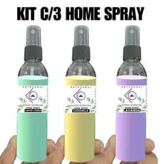 BOA PARA DORMIR: KIT COM ATÉ 3 HOME SPRAY AROMAS PARA RELAXAR- PERFUME PARA SUA CASA E CARRO