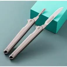 Ferramenta Troca Lamina Bisturi Titanium Afiado Com laminas Extras