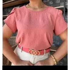 Blusa Tecido Duna Com Manga Princesa look 2026 moda feminina lançamento fashion