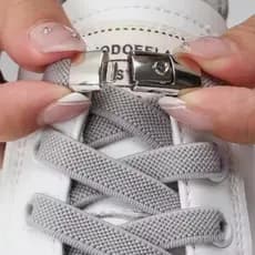 Cadarço elástico para tênis e sapatos femininos, masculinos e infantis sem precisar amarrar