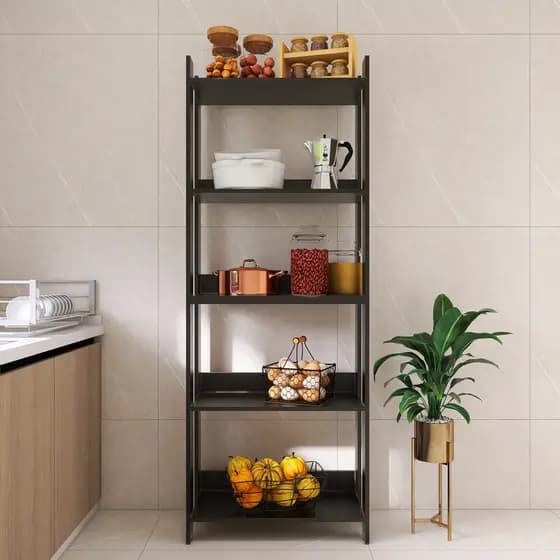Armário de Cozinha Compacto Movlar 5 Prateleiras - Mod.0703 - Preto