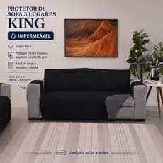 Protetor de Sofá 3 Lugares King Impermeável Dupla Face