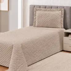 Kit Cobre Leito Solteiro Matelado Microfibra 170 Fios com Porta Travesseiro 2 Peças