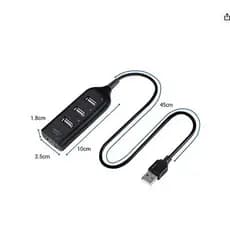 Adaptador Hub USB 2.0 Lehmox 4 Portas LEY-11