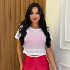 Cropped Em Arrastão Moda Fitness Roupa Academia