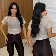 Cropped Feminino Academia Moda Fitness Crossfit