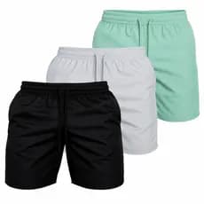 Bermuda masculina tactel com elastano short academia praia piscina corrida