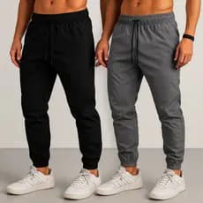 Kit 2 Calça Jogger Masculina slim Academia Com Elastano tactel Esportiva