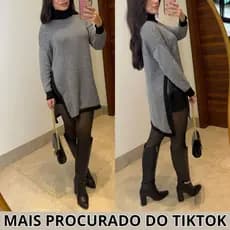 PONCHO De Tricot feminino Estiloso quadriculado roupas de inverno elegante de frio tendencia lançamento