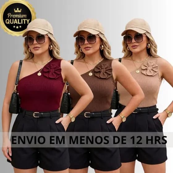 Blusa Feminina elegante Estilosa Blusinha BLUSAS FLOR Verão Boho Chic preta Roupa Feminina tendencia