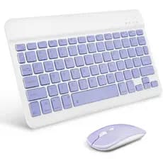 Kit Teclado e Mouse Lilas - Bluetooth