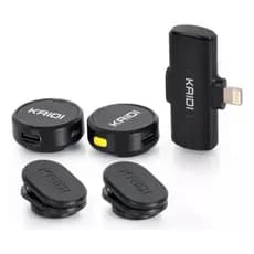 Microfone Duplo Kaidi Kmf4-c Wireless Usb-c Para Smartphones Iphone