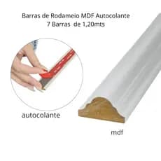 7 Barras Rodameio MDF Autocolante 1,20mts