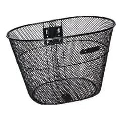 Cesta Cestinha Aramada Bicicleta Aro 26 Grande Preto Bike