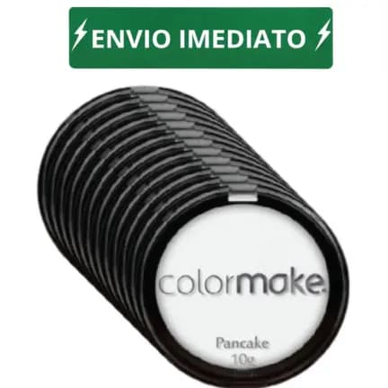 Kit com 12 pancakes brancos Colormake