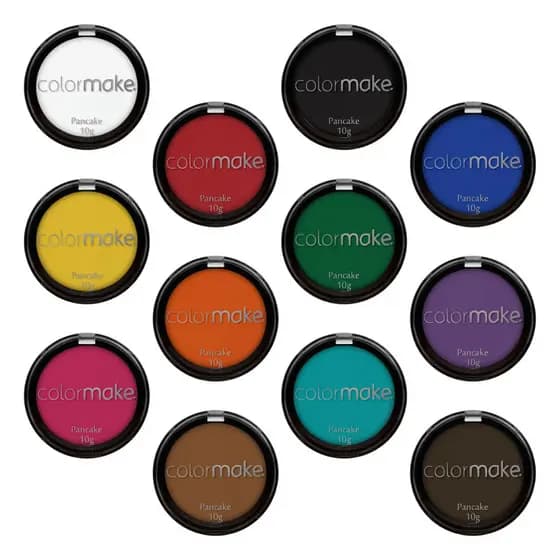 Pancake Colormake 10g Maquiagem Base Pó - ENVIO IMEDIATO FESTA MAQUIAGEM ARTISTICA