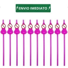 Kit Despedida de Solteira Canudos Rosa Pink 40 Unidades
