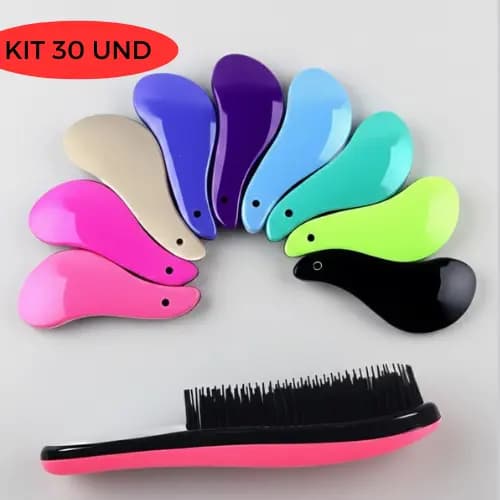 Kit 30 - Escovas Mágicas pra cabelo - Anti Frizz - De Desembaraçar Cabelo